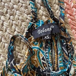 Tolani maxi silk dress XS